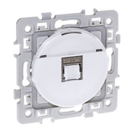 Lot de 20 prises RJ45 Cat5E Grade1 UTP Square - 250V - Blanc