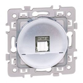 Prise RJ45 Cat6A Grade3 Square - STP - Silver 
