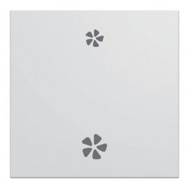 Enjoliveur Hager Gallery pour interrupteur VMC - 2 modules - Blanc