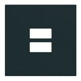 Enjoliveur Hager Gallery pour chargeur USB - Noir