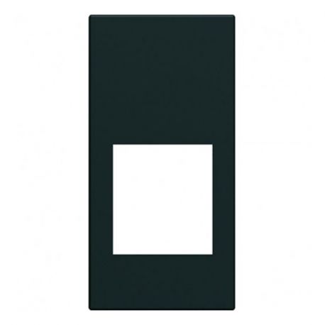 Enjoliveur prise RJ45 Hager Gallery - 1 module - Noir