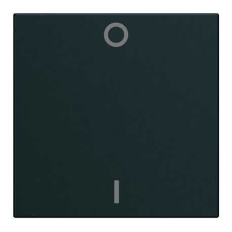 Enjoliveur Hager Gallery pour interrupteur bipolaire - 2 modules - Noir