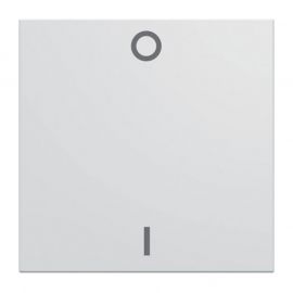 Enjoliveur Hager Gallery pour interrupteur bipolaire - 2 modules - Blanc