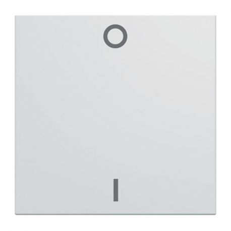 Enjoliveur Hager Gallery pour interrupteur bipolaire - 2 modules - Blanc
