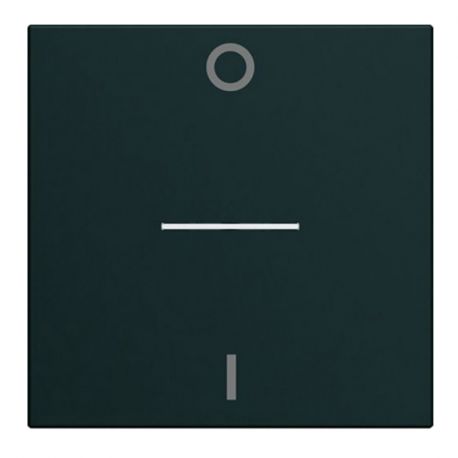 Enjoliveur Hager Gallery pour interrupteur bipolaire à voyant - 2 modules - Noir