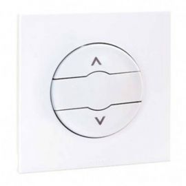 Bouton poussoir volet roulant VMC Dune Eur'Ohm - Complet - Blanc - NF