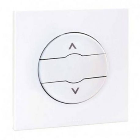 Bouton poussoir volet roulant VMC Dune Eur'Ohm - Complet - Blanc - NF