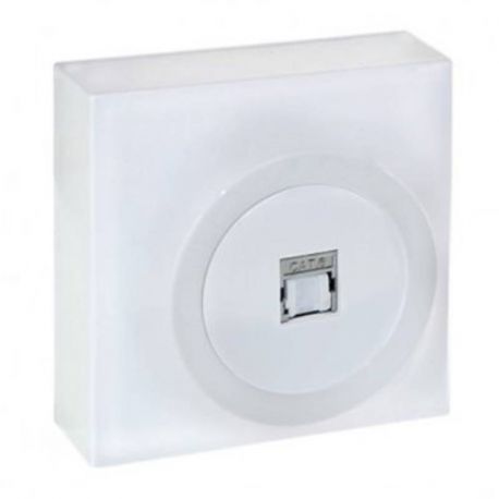 Prise RJ45 Dune Eur'ohm - Blanc - 9 Contacts