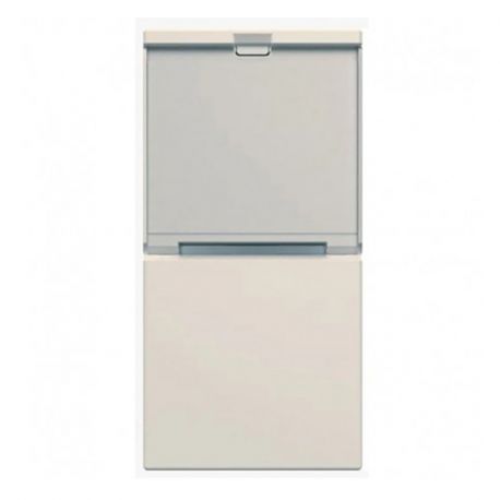 Enjoliveur Hager Gallery pour interrupteur avec porte-étiquette - 1 module - Dune