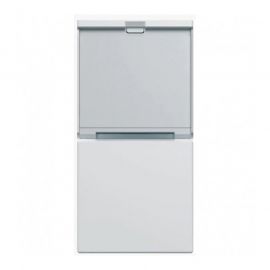 Enjoliveur Hager Gallery pour interrupteur avec porte-étiquette - 1 module - Blanc