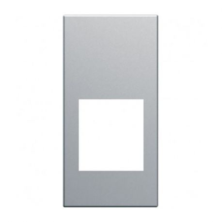 Enjoliveur prise RJ45 Hager Gallery - 1 module - Titane