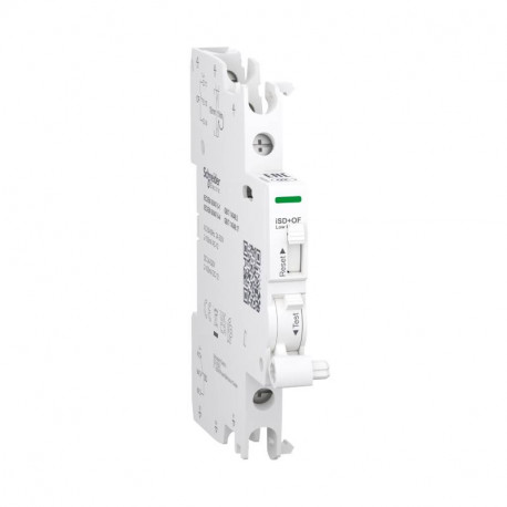 Contact auxiliaire de signalisation iSD+OF Acti9 Schneider Electric - 2 à 100mA - AC/DC