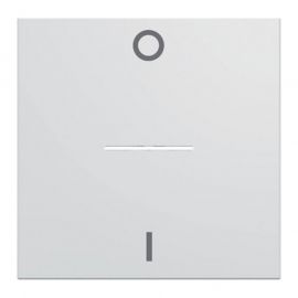 Enjoliveur Hager Gallery pour interrupteur bipolaire à voyant - 2 modules - Blanc