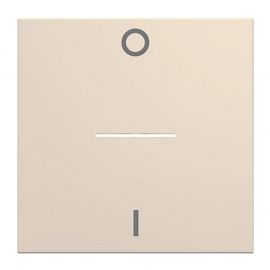Enjoliveur Hager Gallery pour interrupteur bipolaire à voyant - 2 modules - Dune