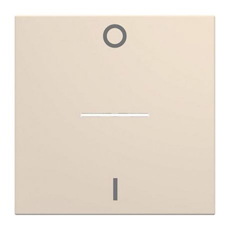 Enjoliveur Hager Gallery pour interrupteur bipolaire à voyant - 2 modules - Dune