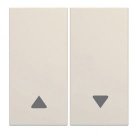 Enjoliveur Hager Gallery pour interrupteur volets roulants - 2 modules - Dune