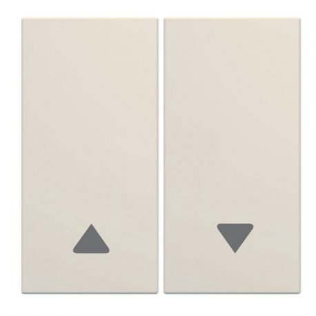 Enjoliveur Hager Gallery pour interrupteur volets roulants - 2 modules - Dune