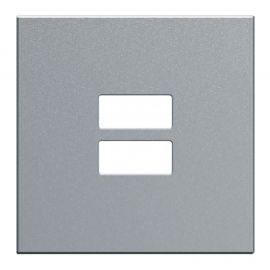 Enjoliveur Hager Gallery pour chargeur USB - Titane