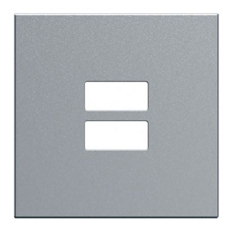 Enjoliveur Hager Gallery pour chargeur USB - Titane