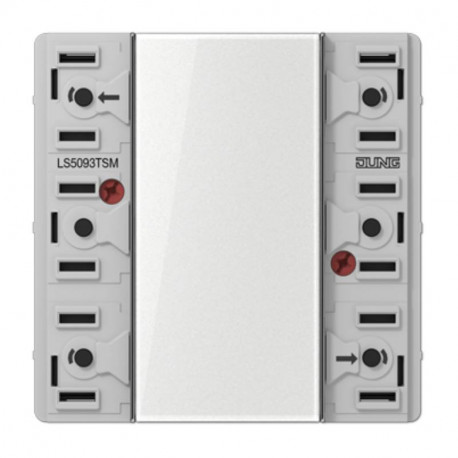 Mécanisme interrupteur KNX Jung - 6 touches - 3 voies - Multifonction