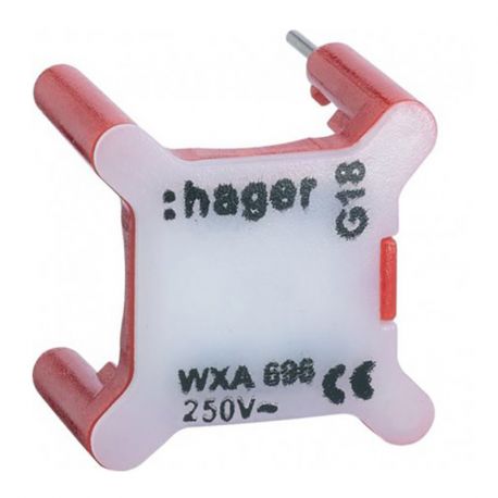 Voyant Hager Gallery pour interrupteur - 230V - Rouge