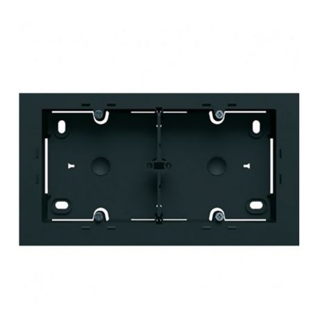 Boîte saillie double Hager Gallery - Composable - IP21 - Noir