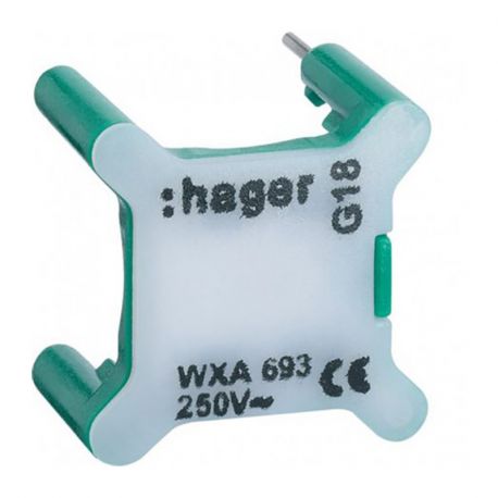 Voyant Hager Gallery pour interrupteur - 230V - Vert