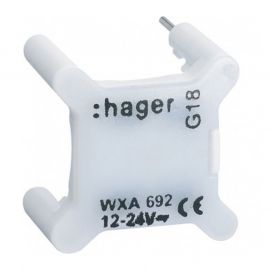 Voyant Hager Gallery pour interrupteur - 212/24V - Blanc