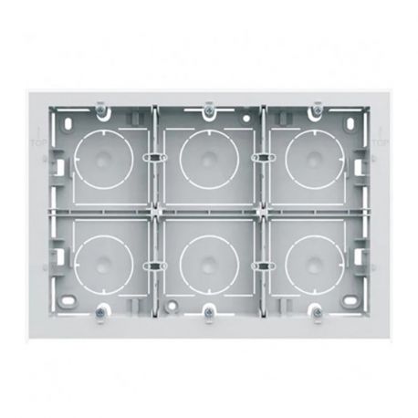 Boîte saillie 16 modules Hager Gallery - Composable - IP21 - Blanc