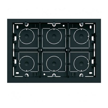 Boîte saillie 16 modules Hager Gallery - Composable - IP21 - Noir