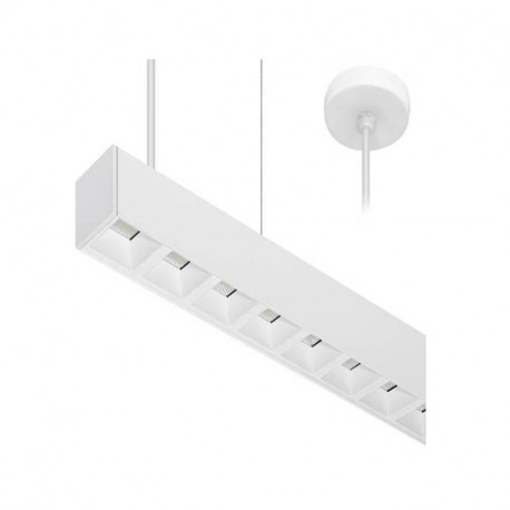 Suspension linéaire LINEAR 1P Indigo - 38W - Blanc - Dimmable - IP20