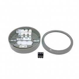Boitier de fixation surface Box Theben - Pour détecteur LUXA 103 - Rond - Gris