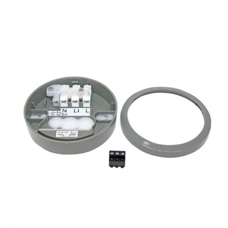 Boitier de fixation surface Box Theben - Pour détecteur LUXA 103 - Rond - Gris