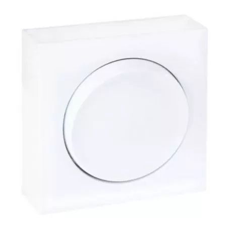 Interrupteur bouton poussoir Dune Eur'Ohm - Blanc - NF