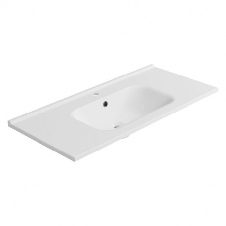 Plan vasque PLAN18233 - Mineral brillant Aquance - L1000 mm