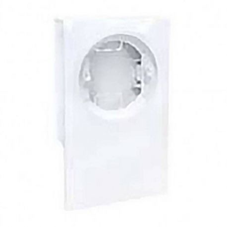 Cadre 1 poste moulure Dune Eur'Ohm - Hauteur 16mm - Pour fonctions simples - Blanc