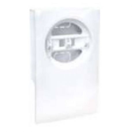 Cadre 1 poste moulure Dune Eur'Ohm - Hauteur 22mm - Pour fonctions doubles - Blanc