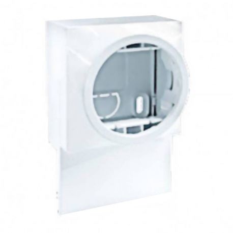 Cadre 1 poste moulure Dune Eur'Ohm - Hauteur 22mm - Pour autres fonctions - Blanc