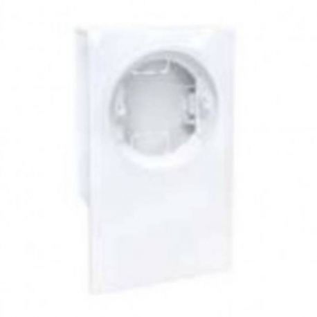 Cadre 1 poste moulure Dune Eur'Ohm - Hauteur 22mm - Pour fonctions simples - Blanc