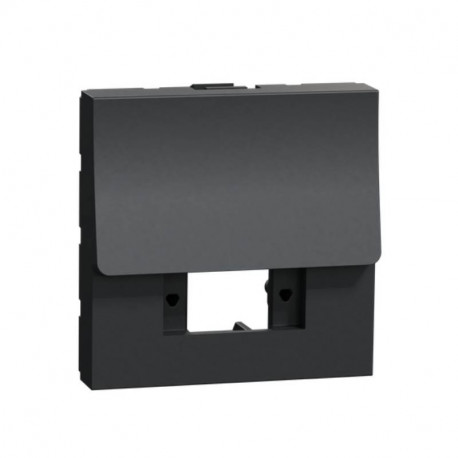 Support de traversée optique Unica Schneider Electric - 2 modules - Anthracite