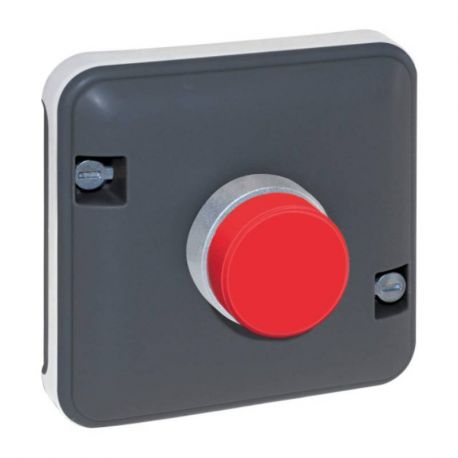 Mécanisme arrêt d'urgence Oxxo Eur'Ohm - IP55 - Voyant rouge