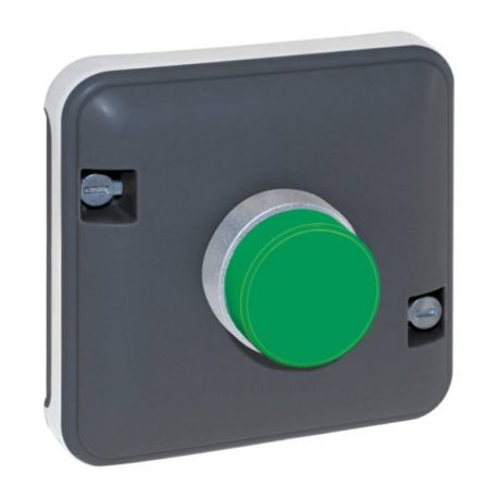 Mécanisme arrêt d'urgence Oxxo Eur'Ohm - IP55 - Voyant vert