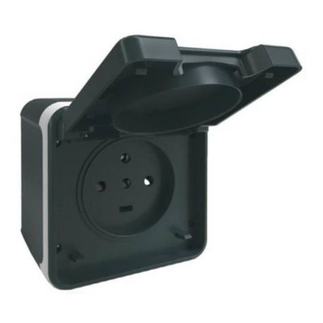 Prise 3P+N+T Oxxo - 1 poste - 20A - Gris