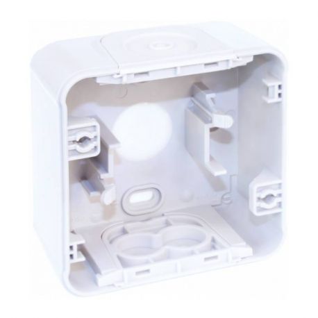 Boîte à entrée directe Oxxo Eur'Ohm - Pour montage en saillie - 1 poste - Blanc - IP55