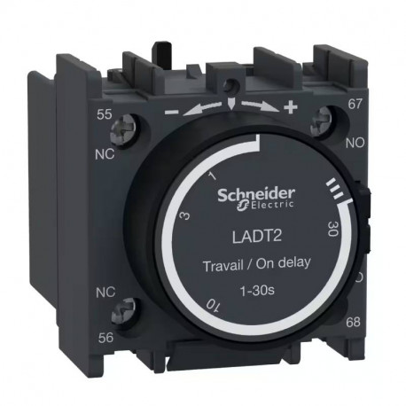 Bloc auxiliaire additif frontal temporisé TeSys - 1F + 1O - 0,1 à 30s