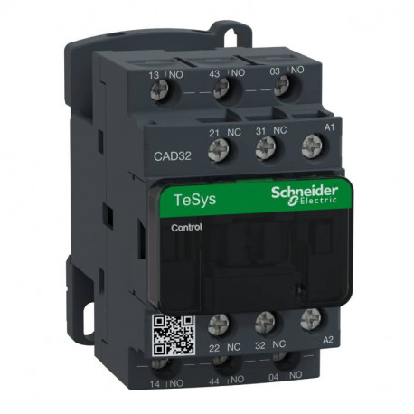 Relais de commande TeSys - bobine 230VAC - 10A - 3F+2O - instantané