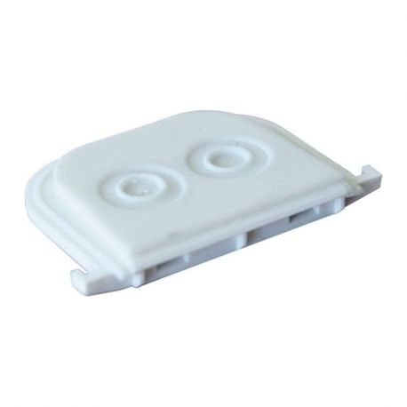Passe-fil 2 entrées Oxxo Eur'Ohm - Blanc