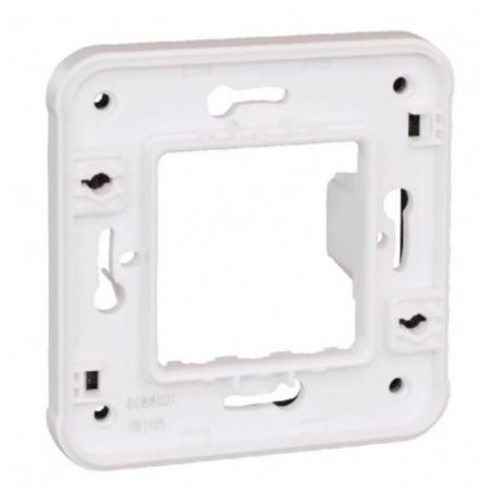 Cadre support Oxxo Eur'Ohm - En encastré - Compatible gamme Comète - Blanc