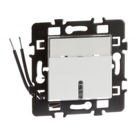 Poussoir porte-étiquette lumineux Esprit 10A - Avec lampe 230V