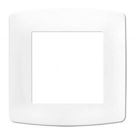 Lot de 50 plaques Esprit - 1 poste - Blanc